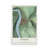 Map of Smithton, Pennsylvania, 12 x 18 inch unframed archival matte print
