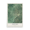 Map of Snow Shoe, Centre County, Pennsylvania, 12 x 18 inch unframed archival matte print