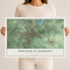 Map of the Borough of Somerset, Somerset County, Pennsylvania, 12 x 18 inch unframed archival matte print