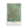 Map of Souderton, Pennsylvania, 12 x 18 inch unframed archival matte print