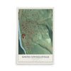 Map of South Connellsville, Pennsylvania, 12 x 18 inch unframed archival matte print