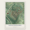 South Uniontown, Pennsylvania map print, the full design