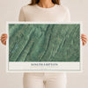 Map of Southampton, Bedford County, Pennsylvania, 12 x 18 inch unframed archival matte print