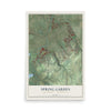 Map of Spring Garden, York County, Pennsylvania, 12 x 18 inch unframed archival matte print