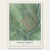 Spring Mount, Pennsylvania map print, the full design