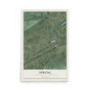 Map of Spring, Snyder County, Pennsylvania, 12 x 18 inch unframed archival matte print