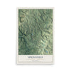 Map of Springfield, Fayette County, Pennsylvania, 12 x 18 inch unframed archival matte print