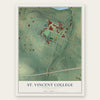 St. Vincent College, Pennsylvania map print, the full design