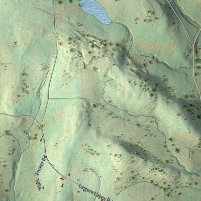 Second close-up of the map of Stevens, Pennsylvania print showing more streets and buildings
