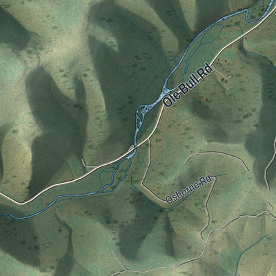 Second close-up of the map of Stewardson, Pennsylvania print showing more streets and buildings