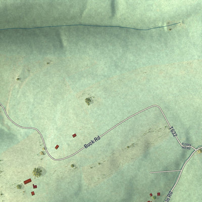 Second close-up of the map of Stillwater, Pennsylvania print showing more streets and buildings
