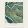 Stonerstown, Pennsylvania map print, the full design