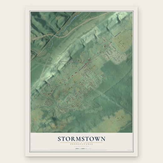 Stormstown, Pennsylvania map print, the full design