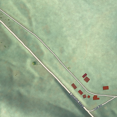 Second close-up of the map of Stoystown, Pennsylvania print showing more streets and buildings