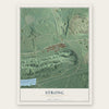 Strong, Pennsylvania map print, the full design