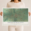Map of the Borough of Sugar Grove, Warren County, Pennsylvania, 12 x 18 inch unframed archival matte print