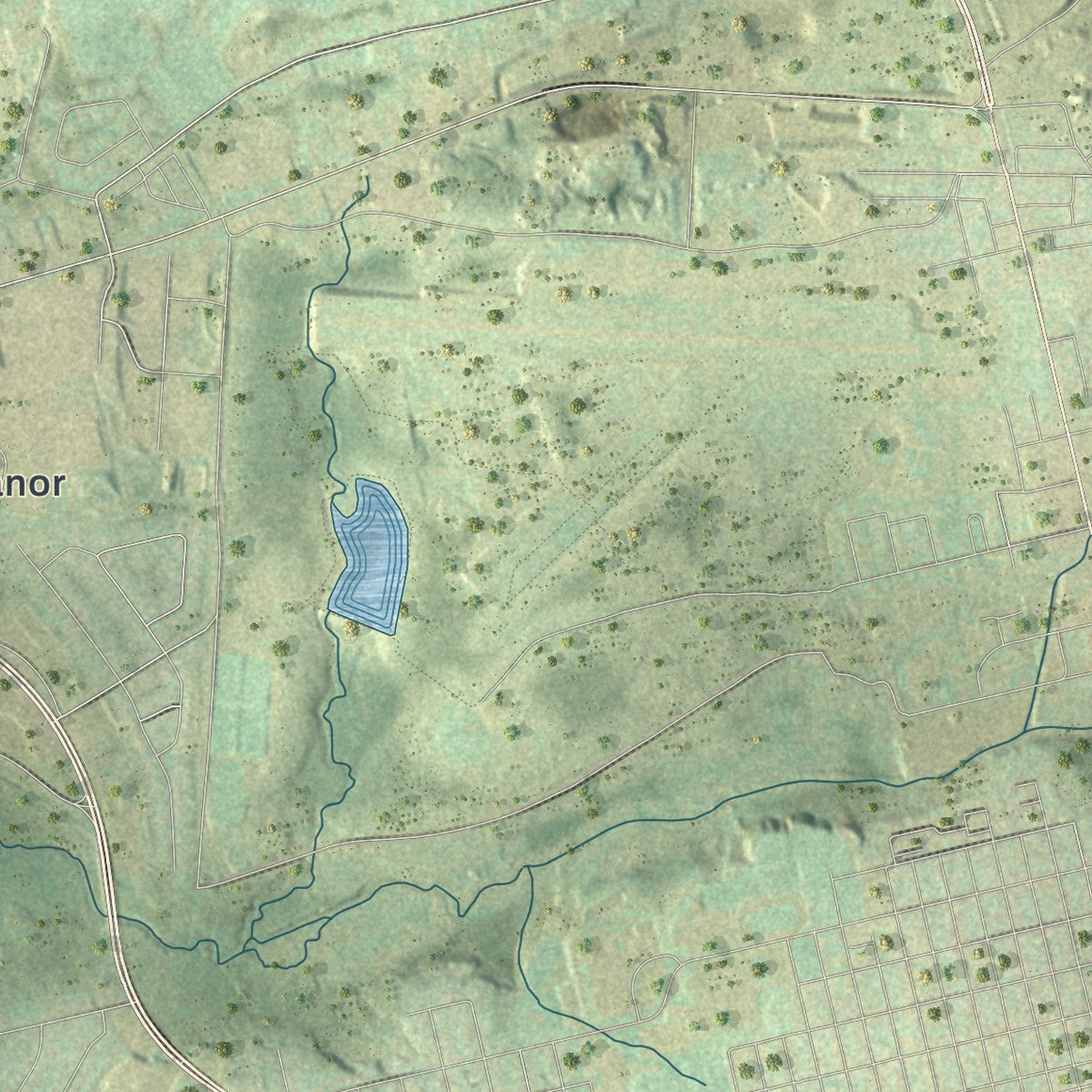 Second close-up of the map of Sugarloaf, Luzerne County, Pennsylvania print showing more streets and buildings