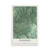 Map of Summerhill, Cambria County, Pennsylvania, 12 x 18 inch unframed archival matte print