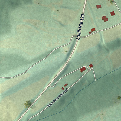 Close-up of the map of Summit Station, Pennsylvania print showing street and building detail