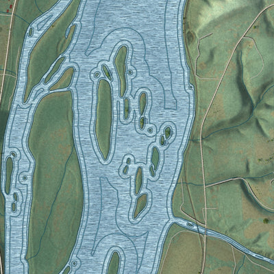 Close-up of the map of Susquehanna, Juniata County, Pennsylvania print showing street and building detail