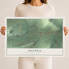 Map of Sylvania, Bradford County, Pennsylvania, 12 x 18 inch unframed archival matte print