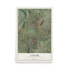 Map of Taylor, Lackawanna County, Pennsylvania, 12 x 18 inch unframed archival matte print
