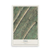 Map of Tell, Pennsylvania, 12 x 18 inch unframed archival matte print