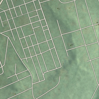 Close-up of the map of Timber Hills, Pennsylvania print showing street and building detail