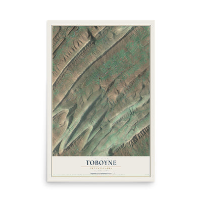 Map of Toboyne, Pennsylvania, 12 x 18 inch unframed archival matte print
