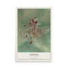Map of Topton, Pennsylvania, 12 x 18 inch unframed archival matte print