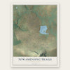 Towamensing Trails, Pennsylvania map print, the full design