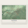 Trooper, Pennsylvania map print, the full design