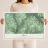 Map of Troy, Crawford County, Pennsylvania, 12 x 18 inch unframed archival matte print