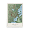 Map of Tullytown, Pennsylvania, 12 x 18 inch unframed archival matte print