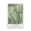 Map of Tuscarora, Bradford County, Pennsylvania, 12 x 18 inch unframed archival matte print