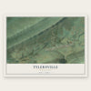 Tylersville, Pennsylvania map print, the full design