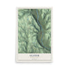Map of Ulster, Pennsylvania, 12 x 18 inch unframed archival matte print