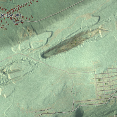 Close-up of the map of Union, Schuylkill County, Pennsylvania print showing street and building detail