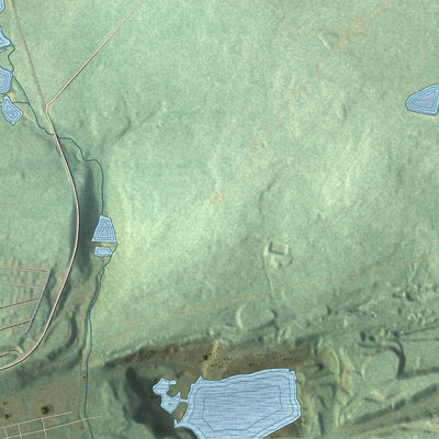 Second close-up of the map of Union, Schuylkill County, Pennsylvania print showing more streets and buildings