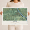 Map of Union, Union County, Pennsylvania, 12 x 18 inch unframed archival matte print