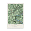 Map of Union, Washington County, Pennsylvania, 12 x 18 inch unframed archival matte print
