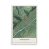 Map of Unionville, Pennsylvania, 12 x 18 inch unframed archival matte print