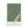 Map of Unity, Pennsylvania, 12 x 18 inch unframed archival matte print
