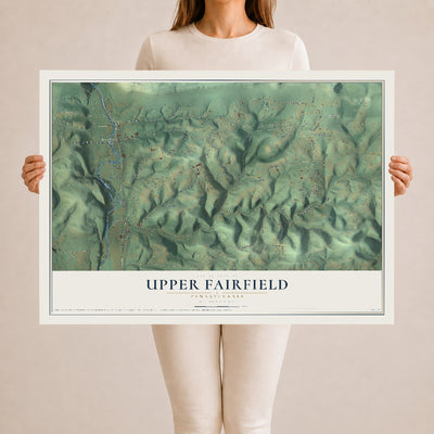 Map of Upper Fairfield, Pennsylvania, 24 x 36 inch unframed archival matte print