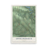 Map of Upper Frederick, Pennsylvania, 12 x 18 inch unframed archival matte print