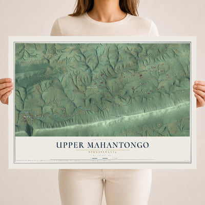 Map of Upper Mahantongo, Pennsylvania, 18 x 24 inch unframed archival matte print