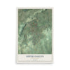 Map of Upper Saucon, Pennsylvania, 12 x 18 inch unframed archival matte print