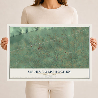 Map of Upper Tulpehocken, Pennsylvania, 12 x 18 inch unframed archival matte print