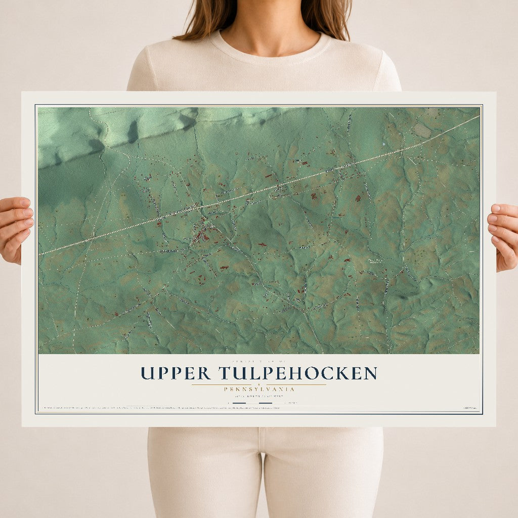 Map of Upper Tulpehocken, Pennsylvania, 18 x 24 inch unframed archival matte print