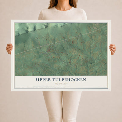 Map of Upper Tulpehocken, Pennsylvania, 24 x 36 inch unframed archival matte print